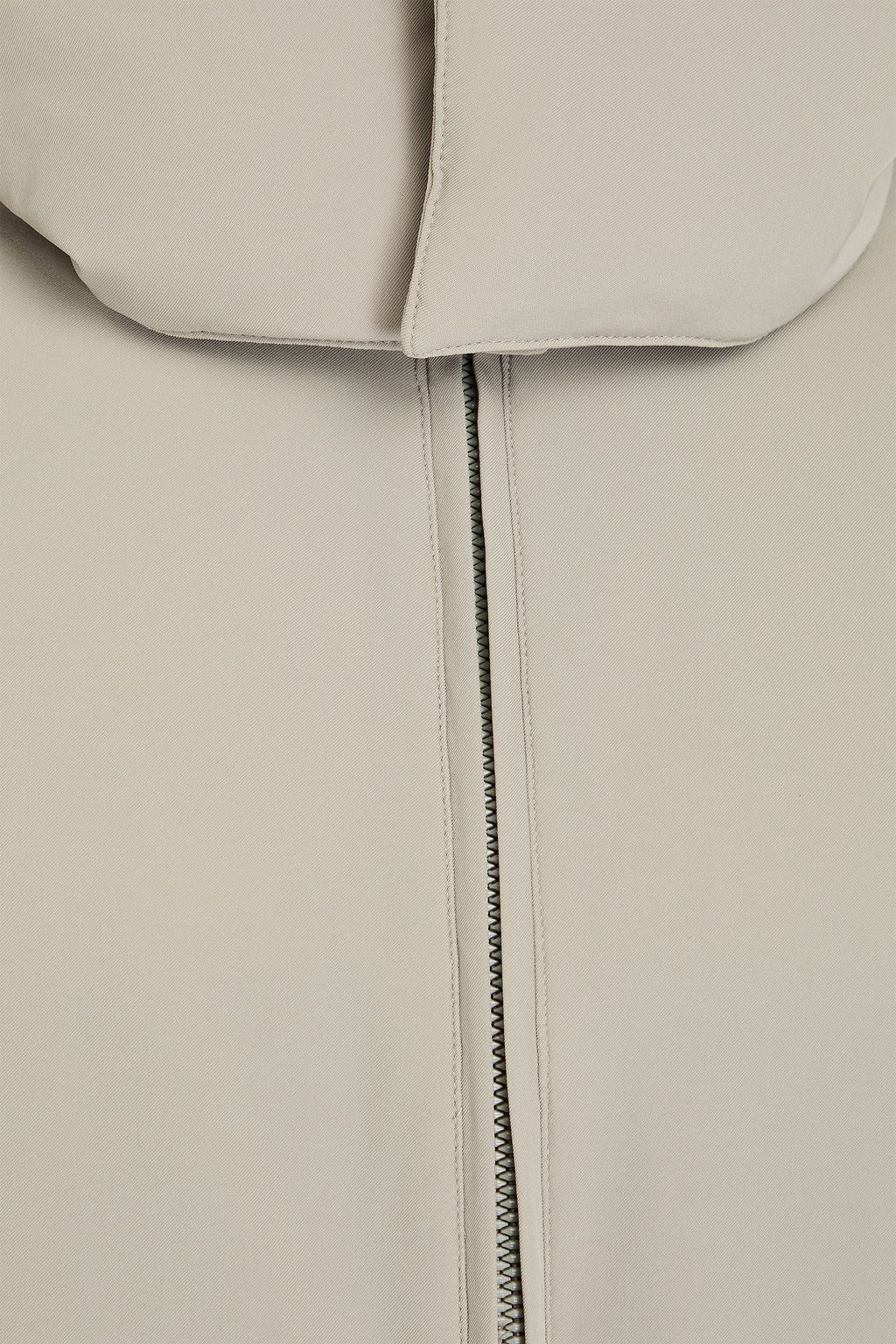 SANDRO Twill hooded jacket