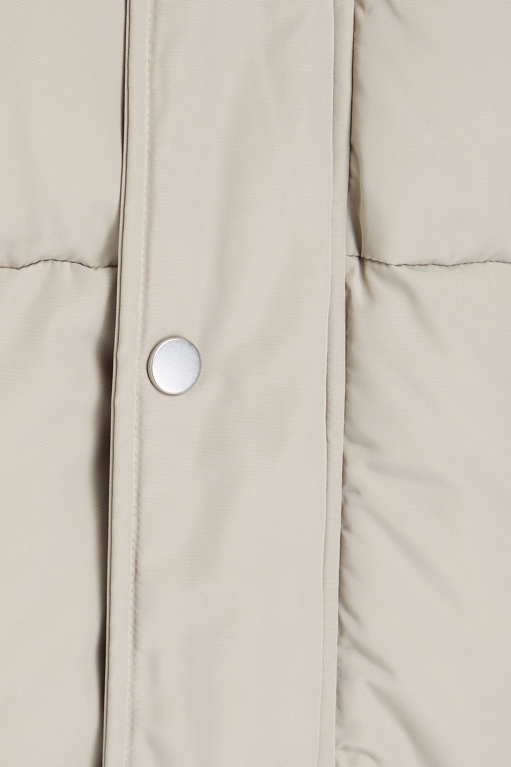 SANDRO Quilted shell hooded jacket