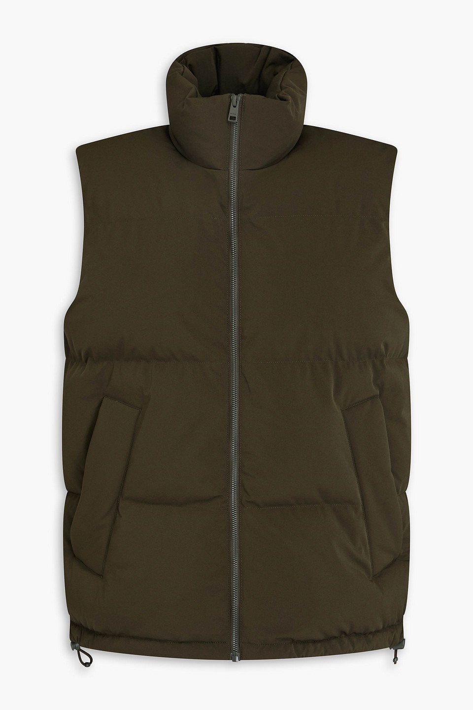 Sandro Quilted Shell Down Vest In Blue