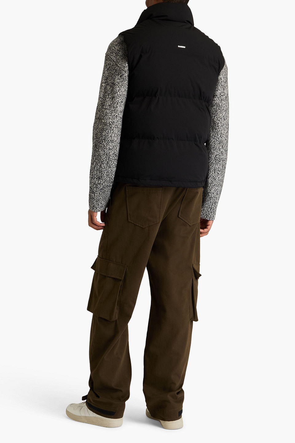 Sandro Sleeveless Technical Puffer Vest In Black