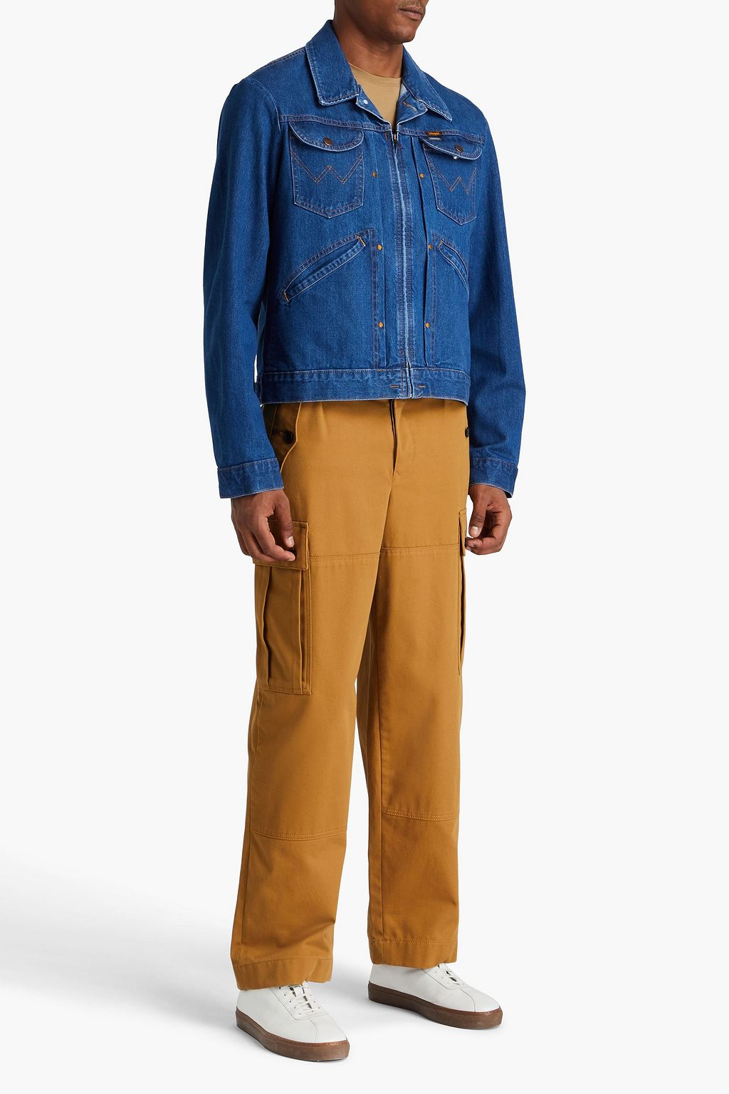 SANDRO X WRANGLER جاكيت من الدنيم