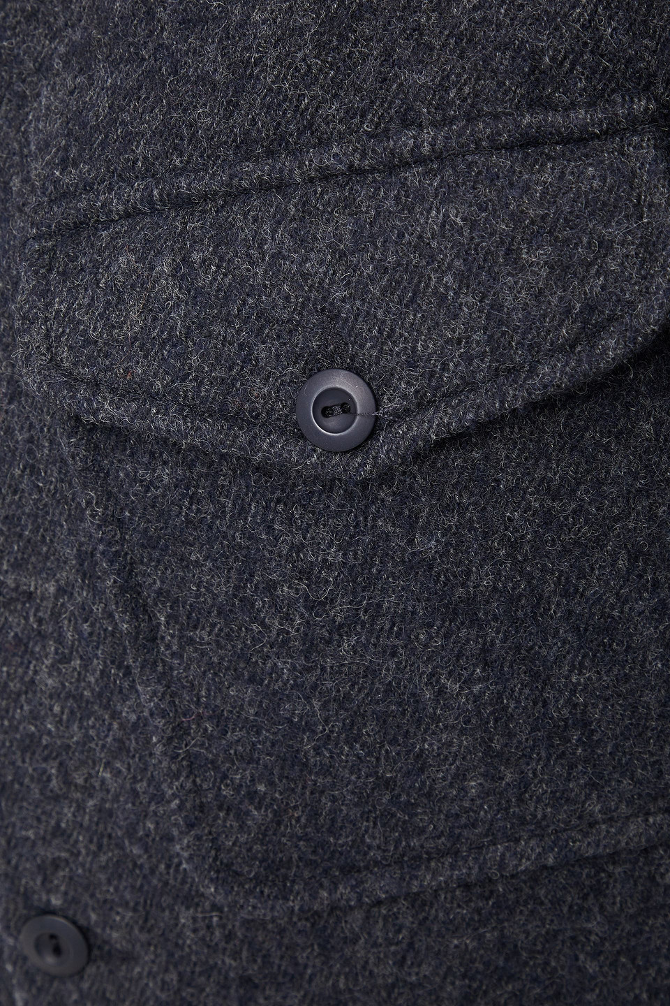 Sandro Wool-twill Jacket In Navy