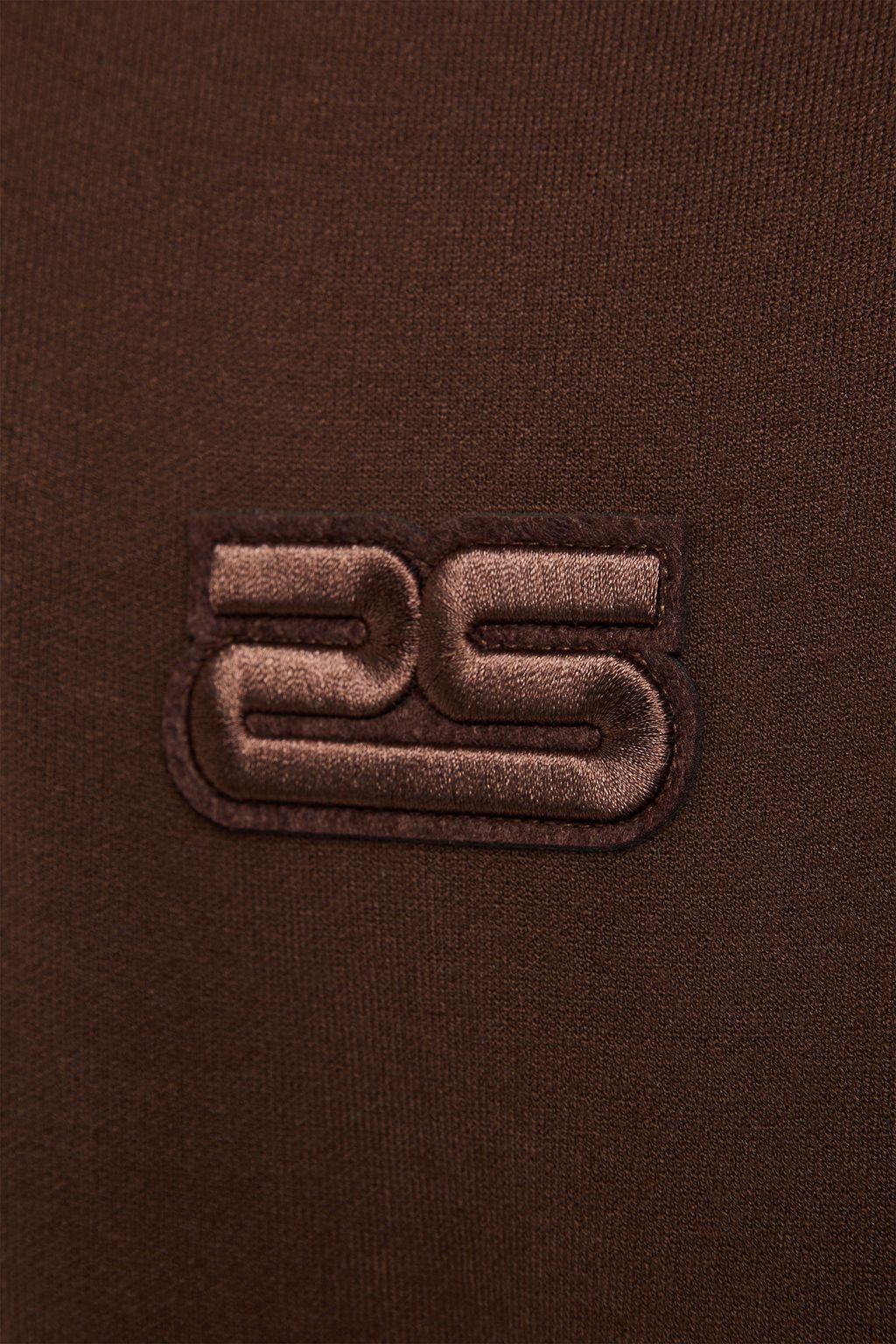 SANDRO Appliquéd knitted hoodie