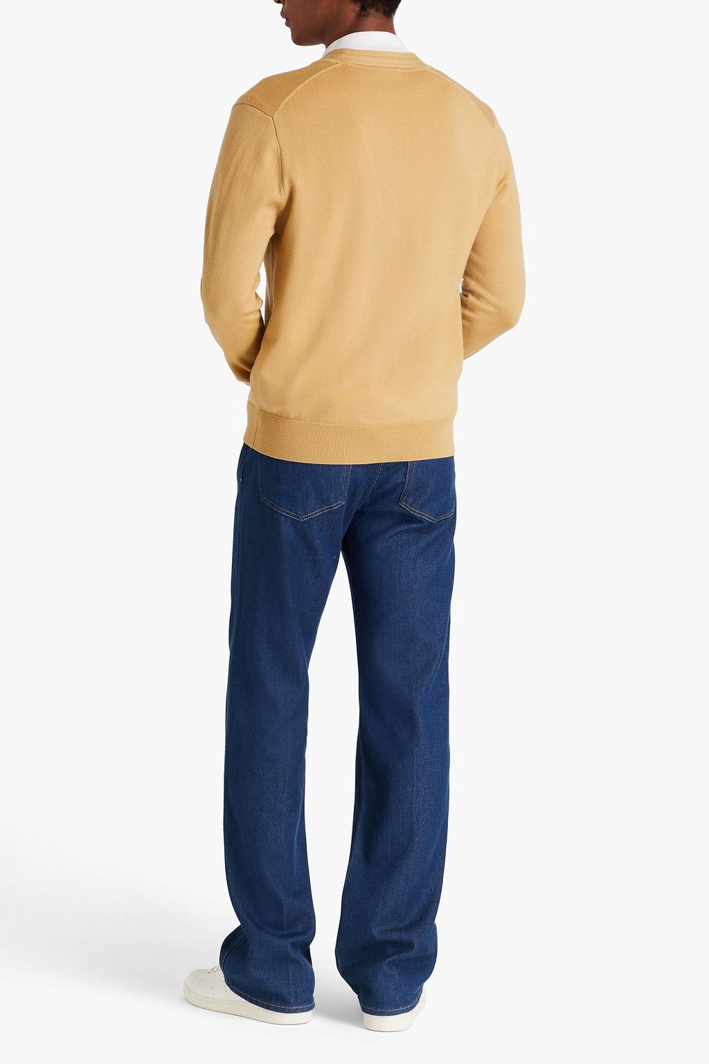 SANDRO Appliquéd wool cardigan
