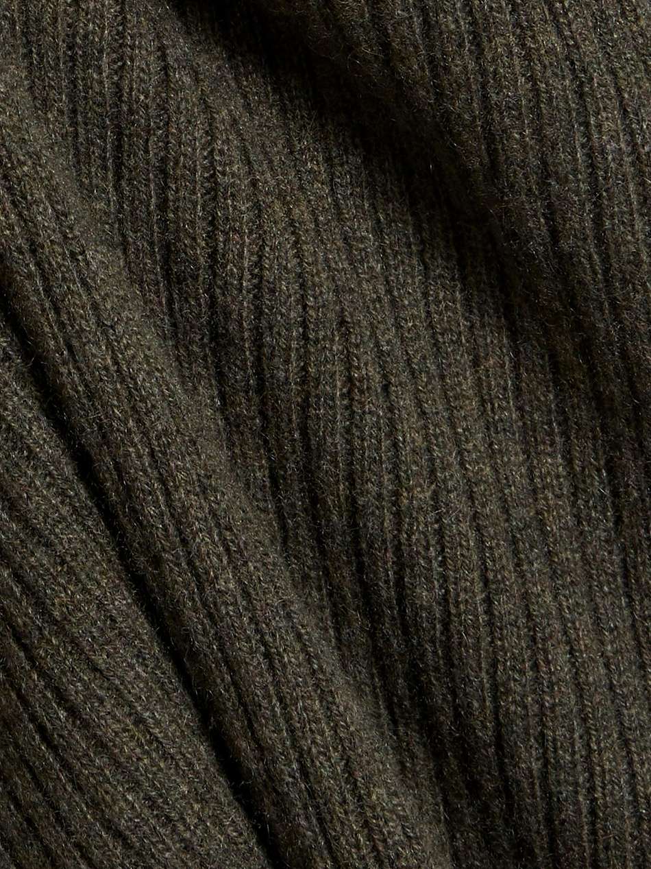 ribbed cashmere midi slip dress