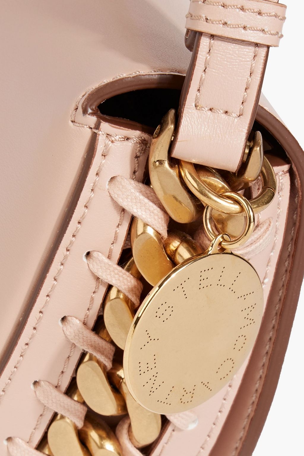 STELLA MCCARTNEY Frayme chain-embellished faux leather shoulder bag