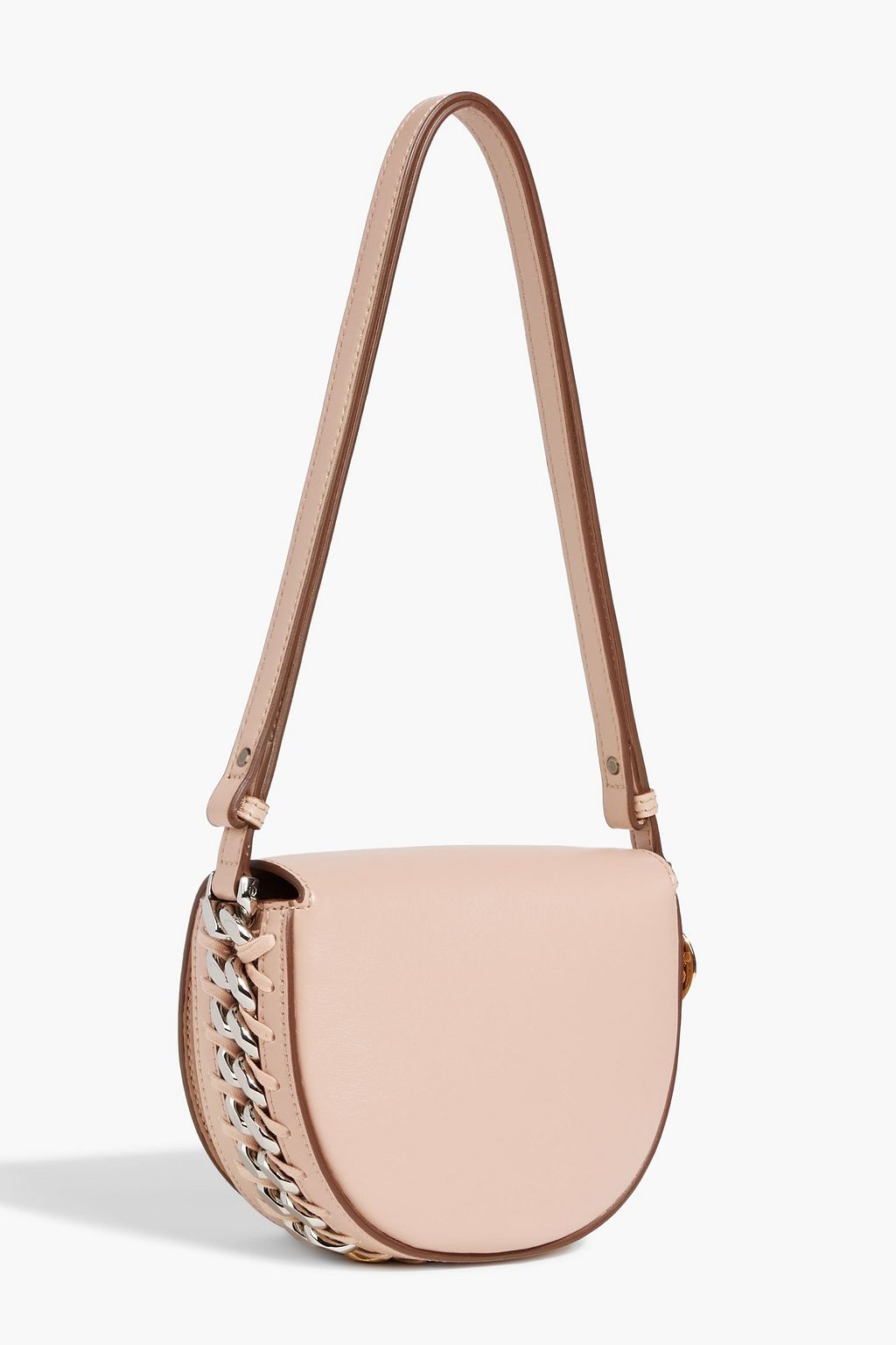 STELLA MCCARTNEY Frayme chain-embellished faux leather shoulder bag
