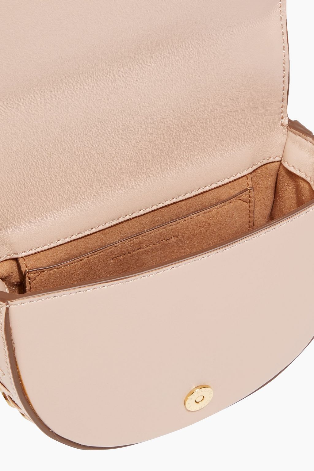 STELLA MCCARTNEY Frayme chain-embellished faux leather shoulder bag