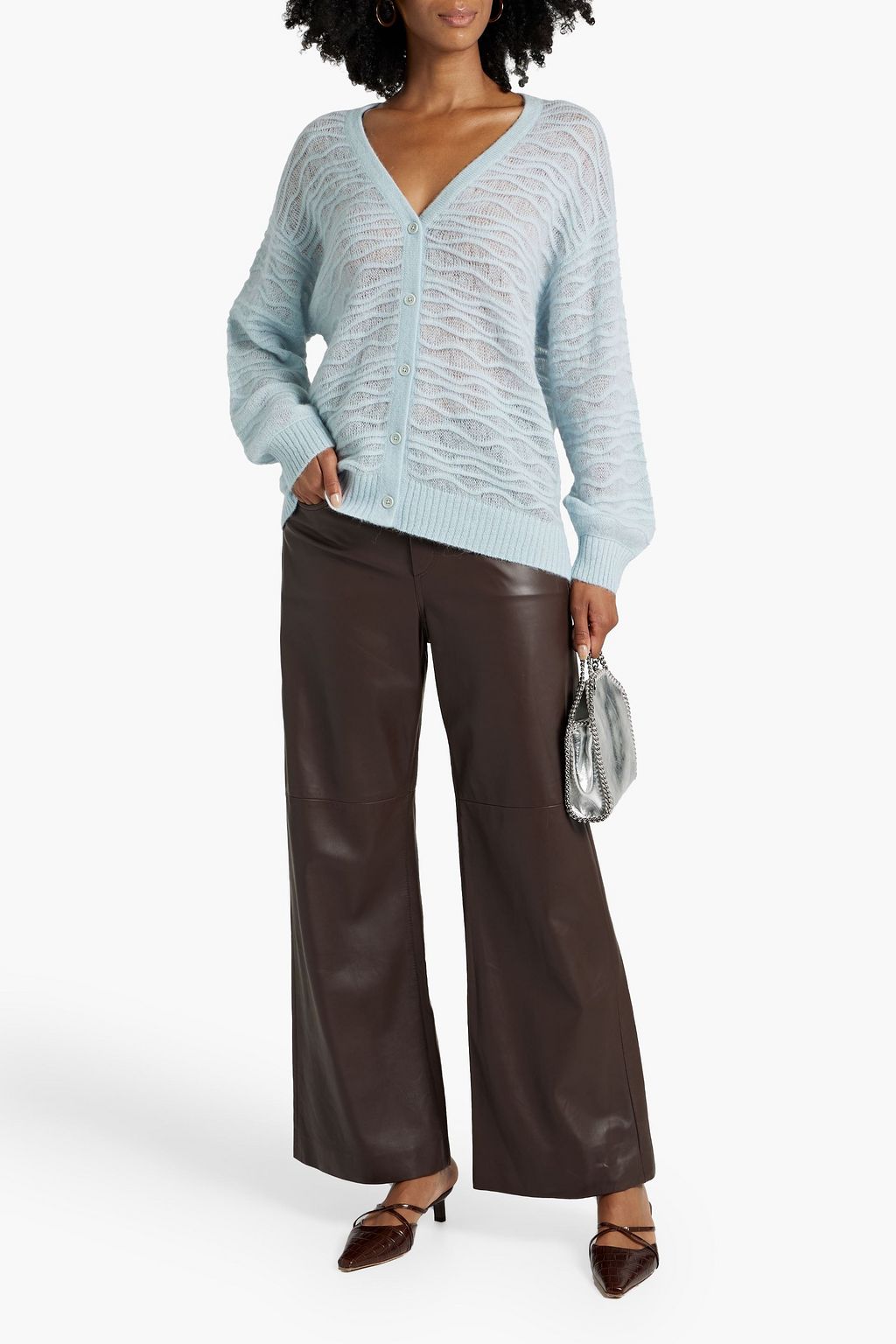 NAADAM Crochet-knit alpaca-blend cardigan