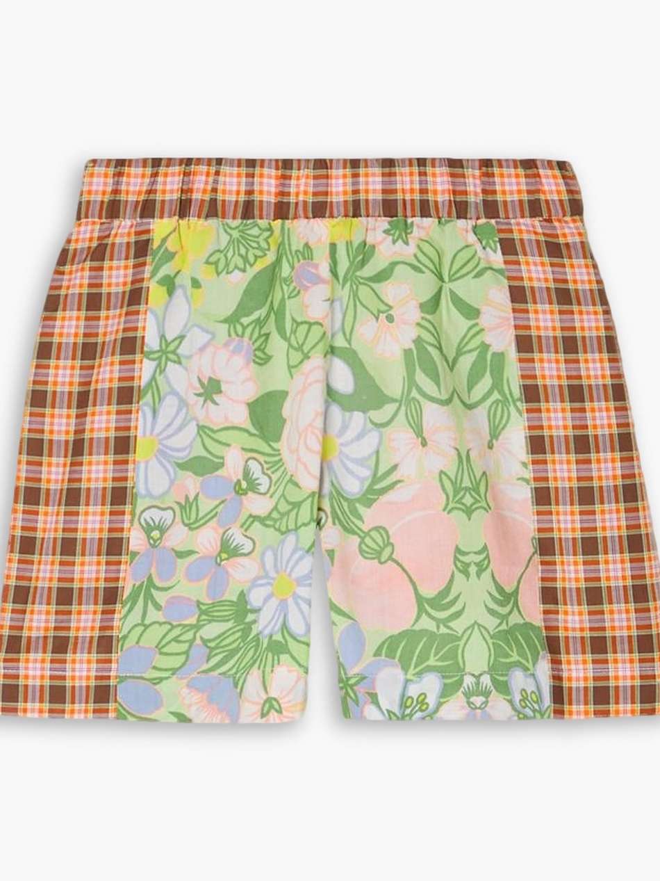 grimes patchwork cotton shorts