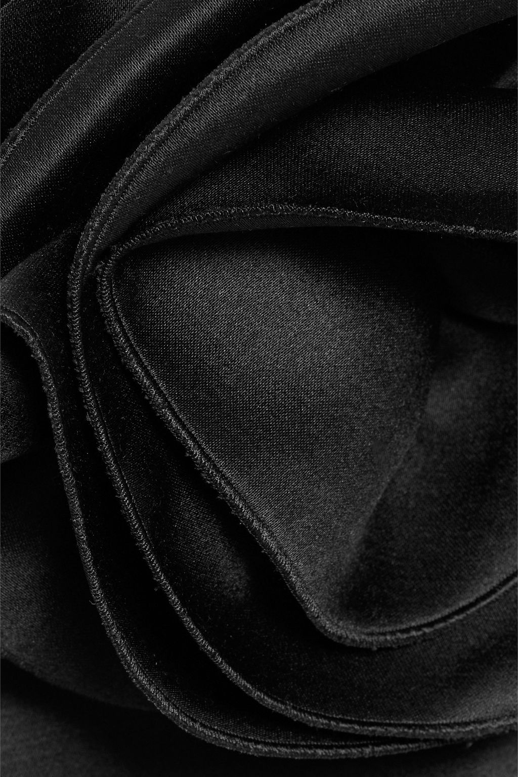 MAGDA BUTRYM Floral-appliquéd silk and wool-blend mini skirt