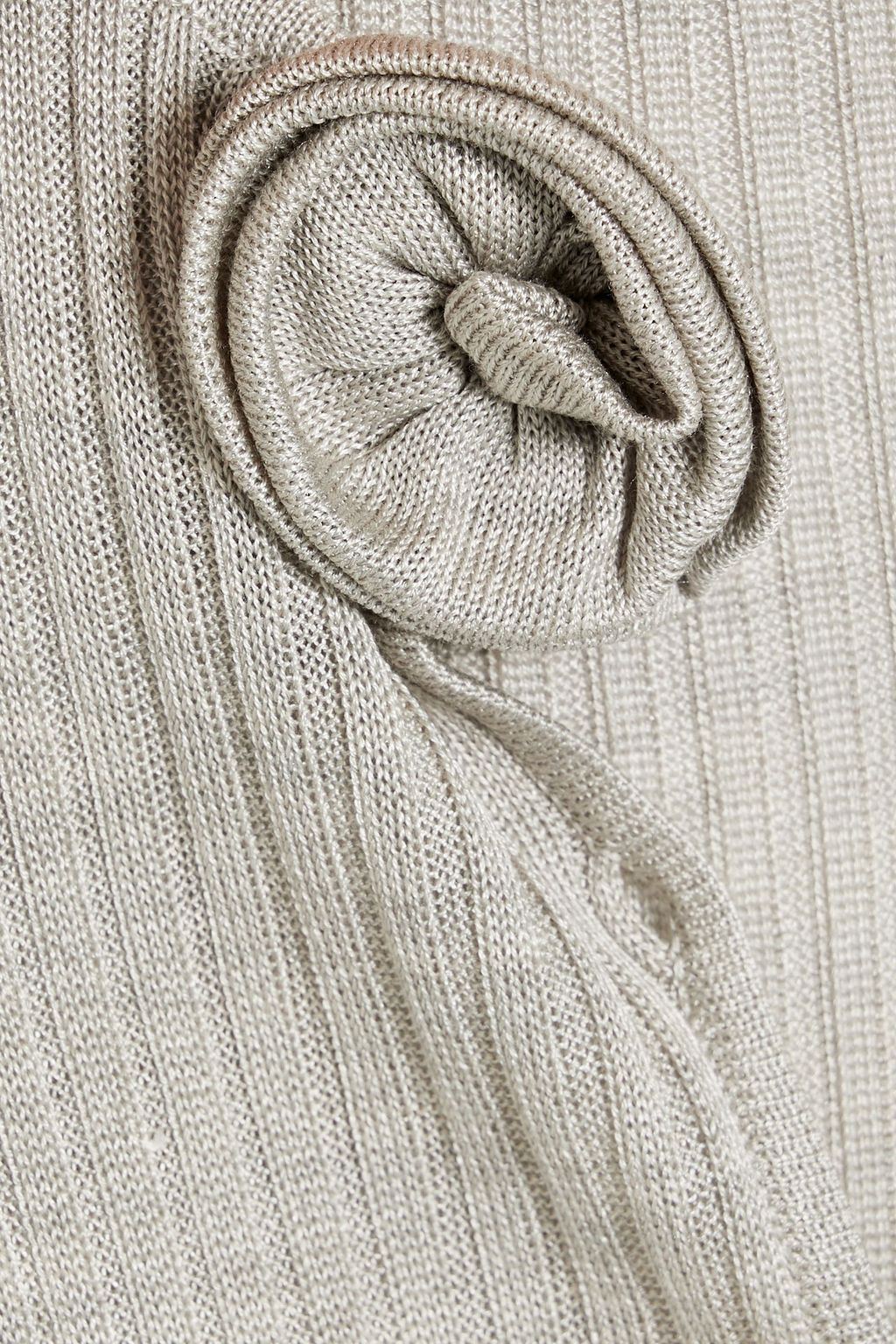 MAGDA BUTRYM Floral-appliquéd ribbed silk cardigan