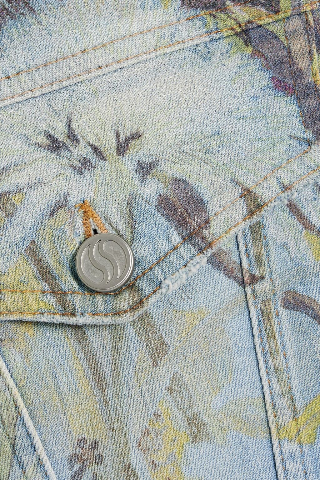 STELLA MCCARTNEY Floral-print denim jacket