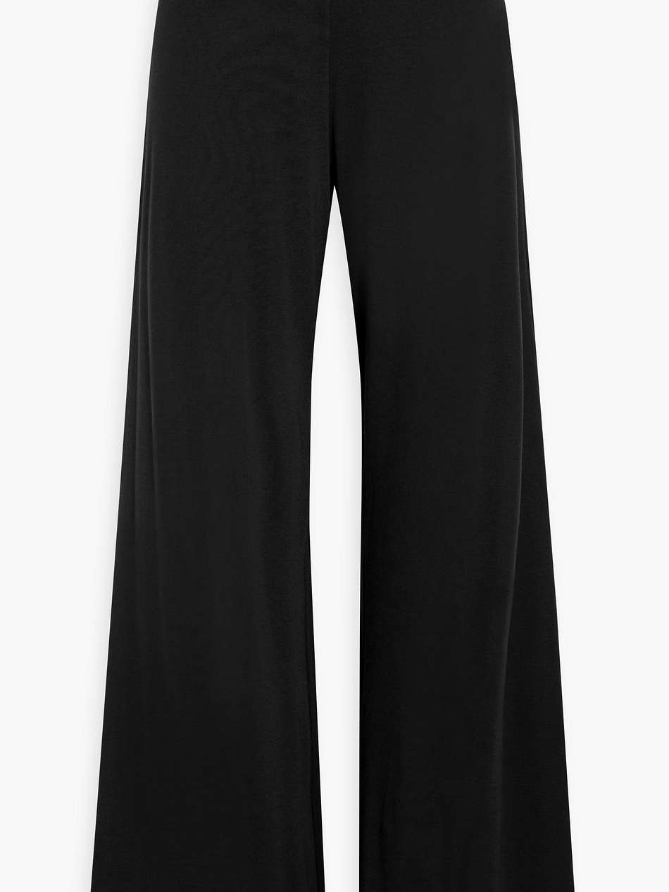 brooklyn lyocell and wool-blend jersey wide-leg pants