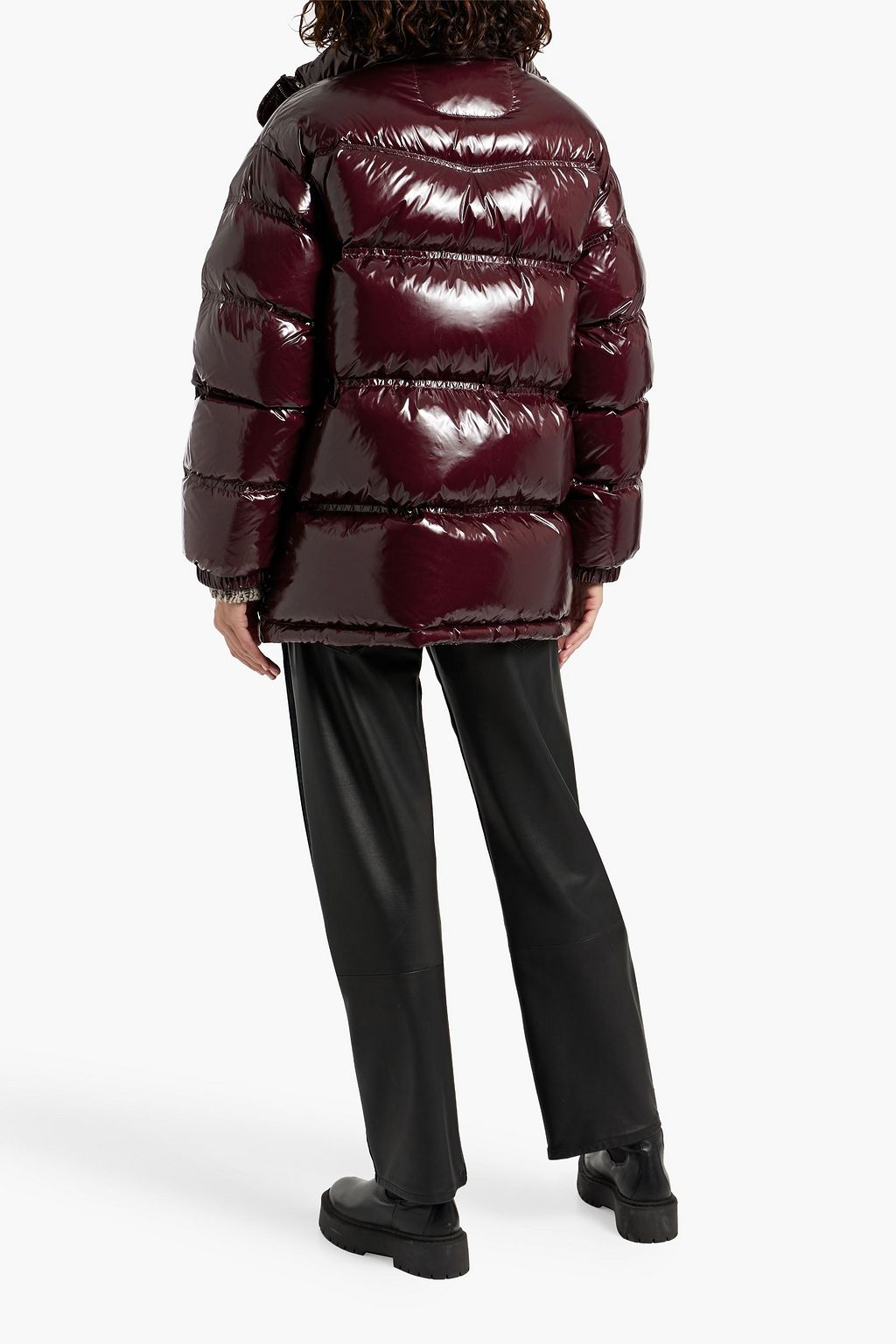 STAND STUDIO Lori quilted vinyl down jacket