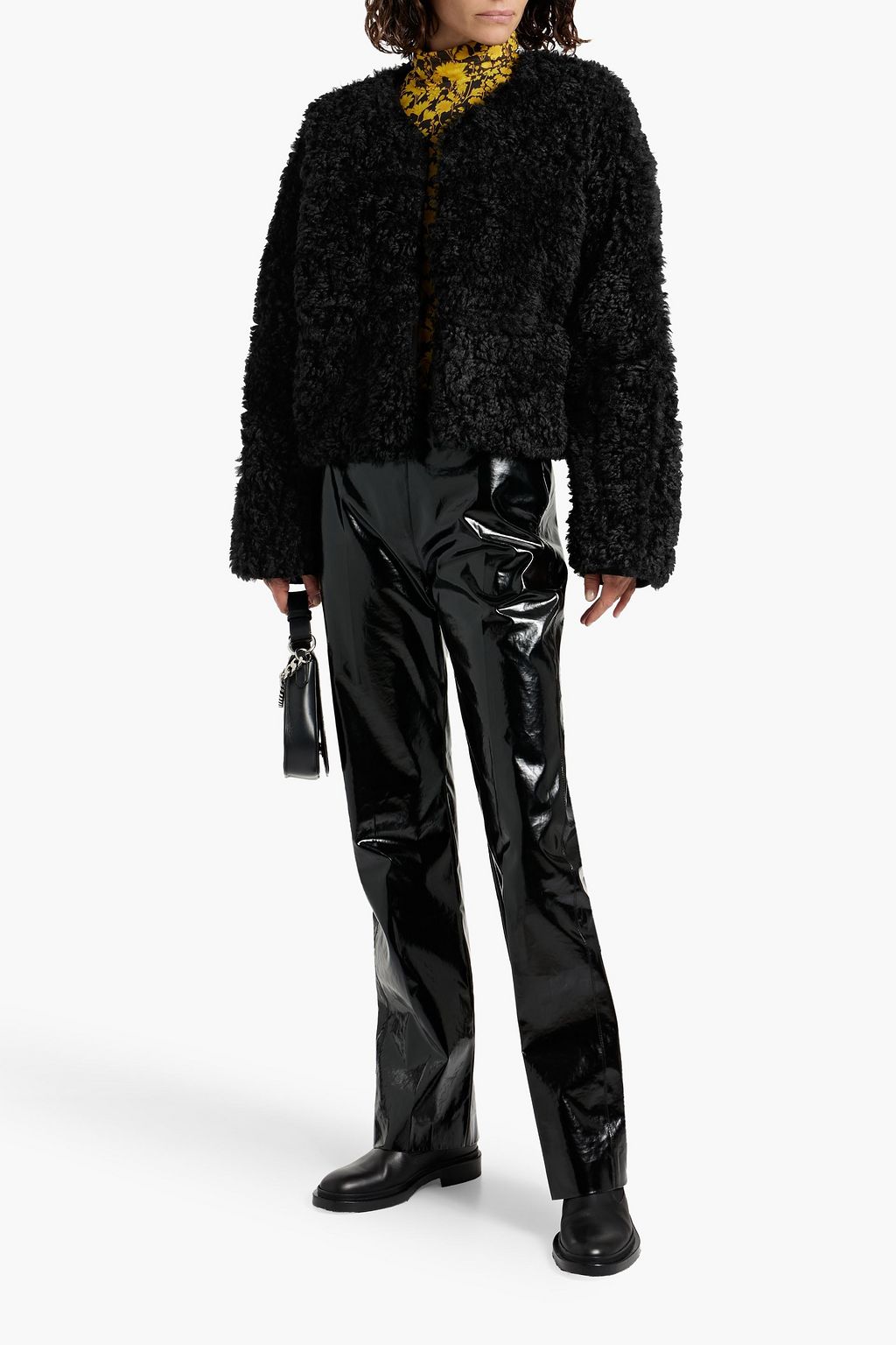 STAND STUDIO Charmaine reversible faux shearling jacket