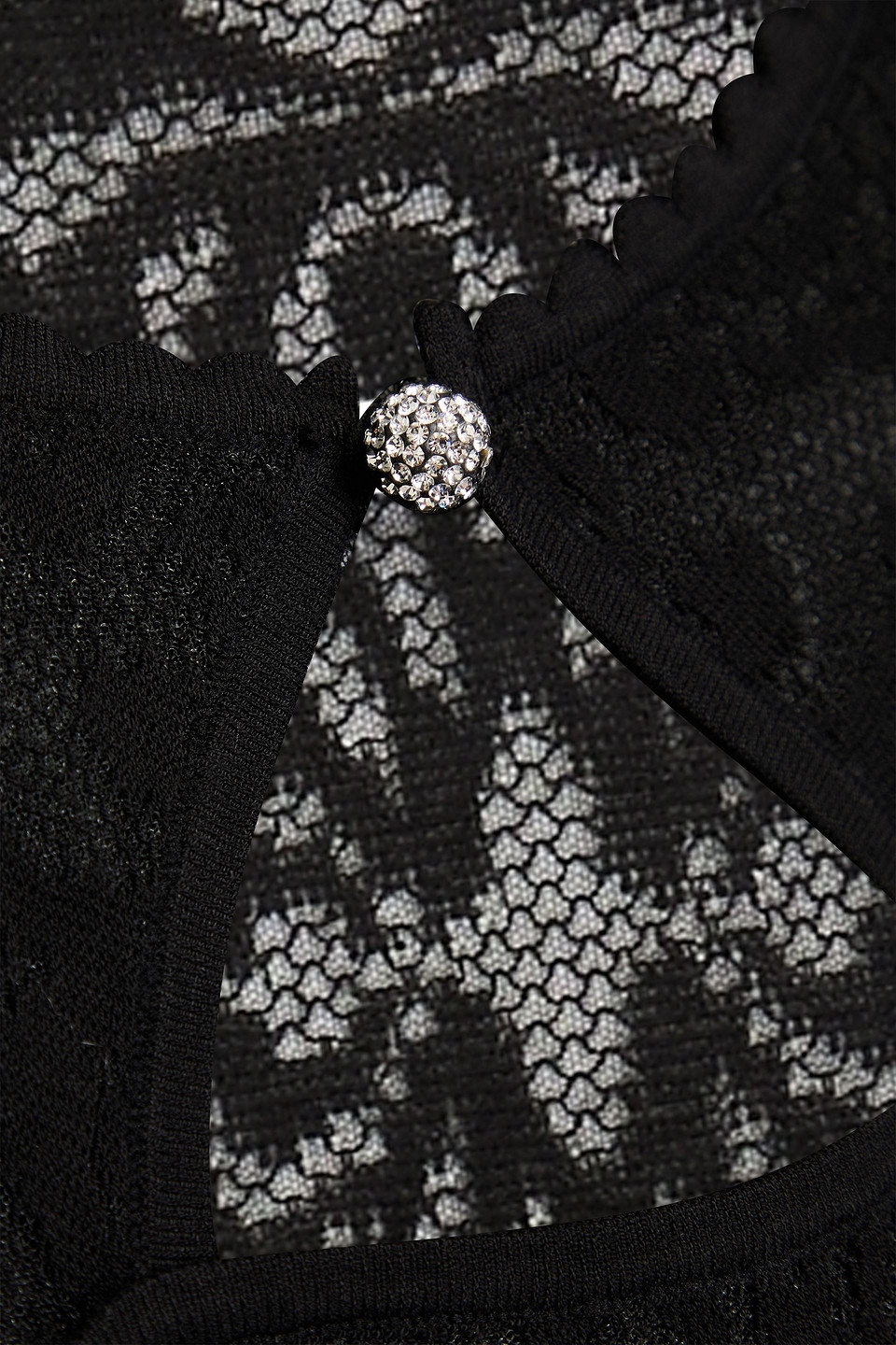 Sandro Lace Bodysuit In Black