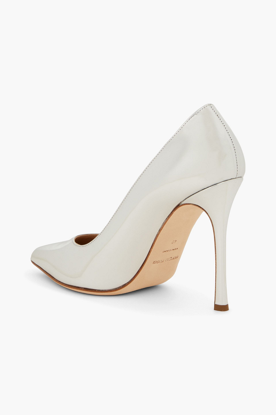  Sergio Rossi - Mirrored-leather Pumps - Metallic - Eu 41 