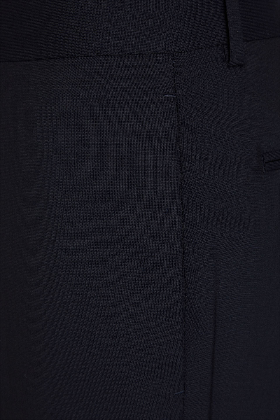 Sandro Tapered Wool-blend Pants In Marineblau
