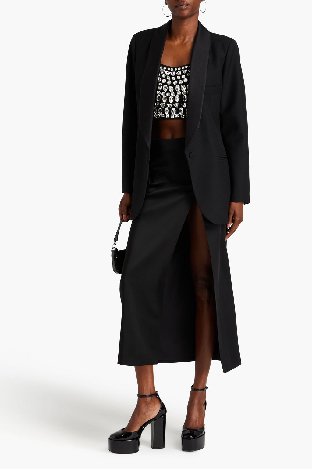 SANDRO Grain de poudre tuxedo jacket