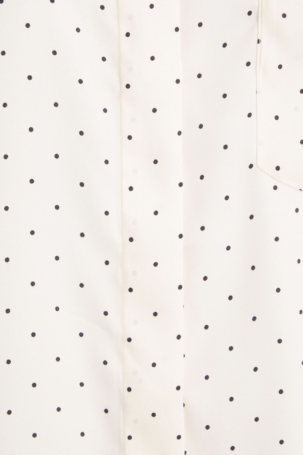 SANDRO Hemd aus glänzendem Twill mit Polka-Dots