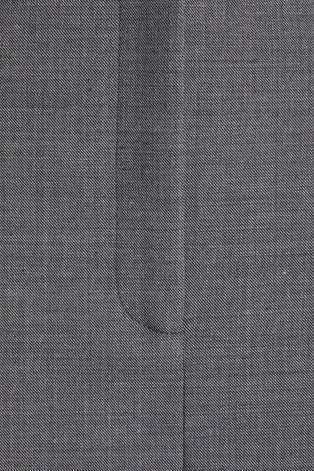 SANDRO Wool-blend twill mini skirt