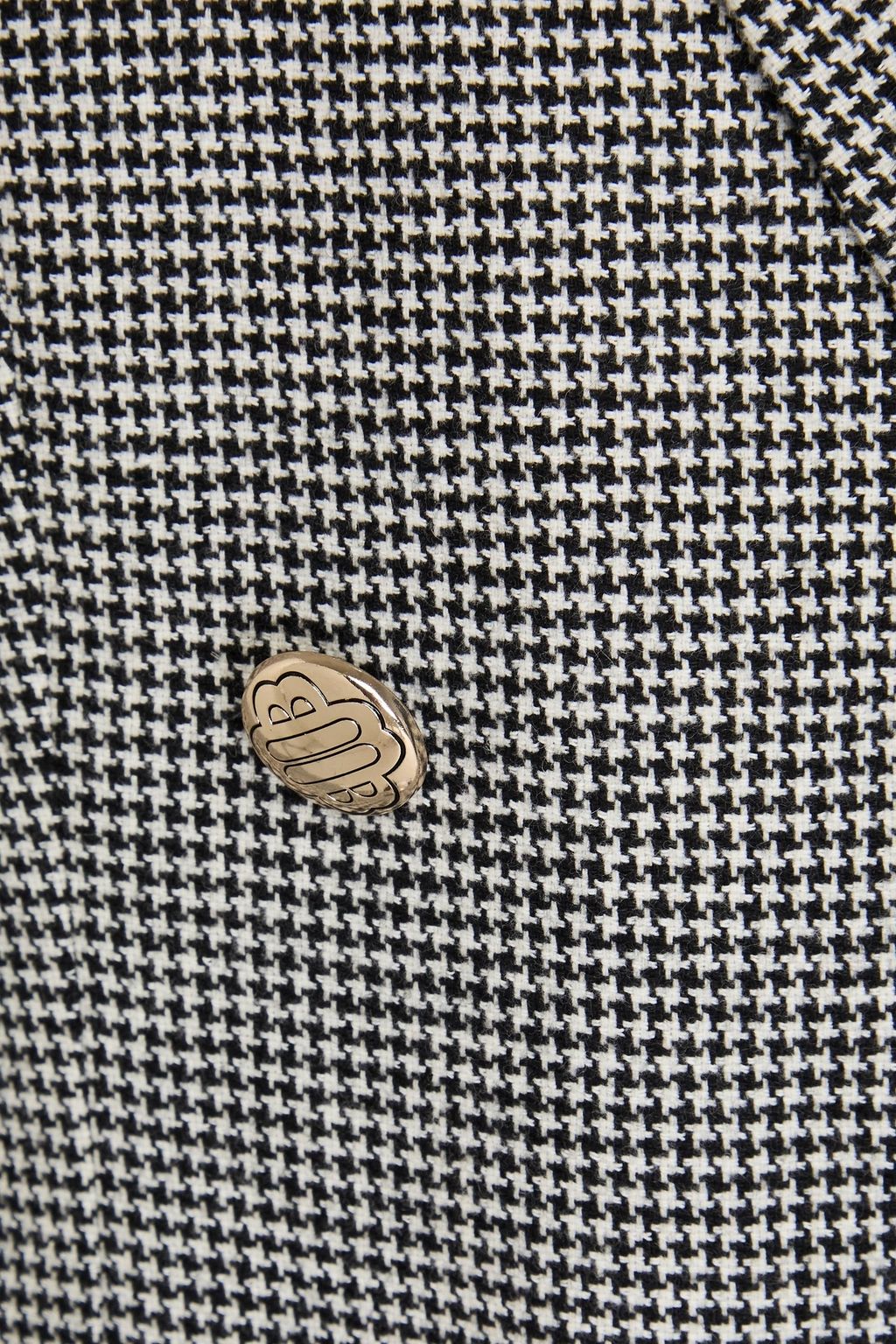 MAJE Doppelreihiger Blazer aus Tweed mit Hahnentrittmuster