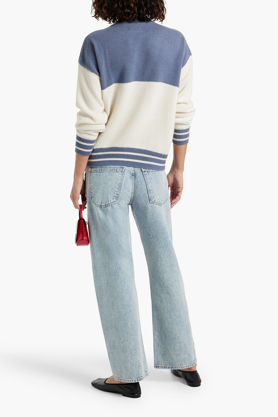 Naadam Jacquard-knit Cashmere Sweater In Slate Blue