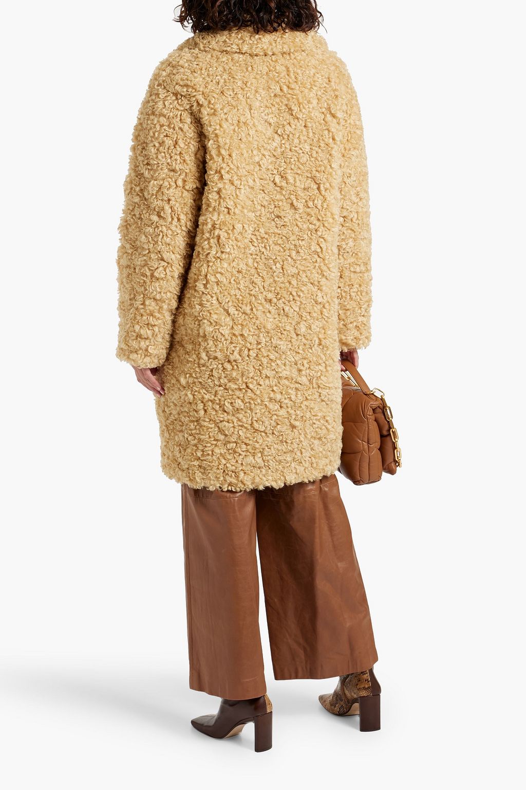 STAND STUDIO Camille faux shearling coat
