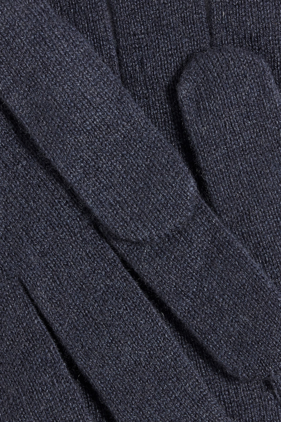 Brunello Cucinelli Bead-embellished Cashmere Gloves In Storm Blue