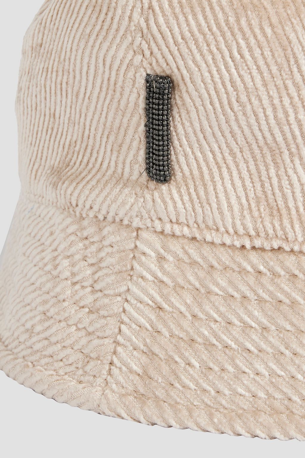 BRUNELLO CUCINELLI 비즈 장식 코듀로이 버킷 햇