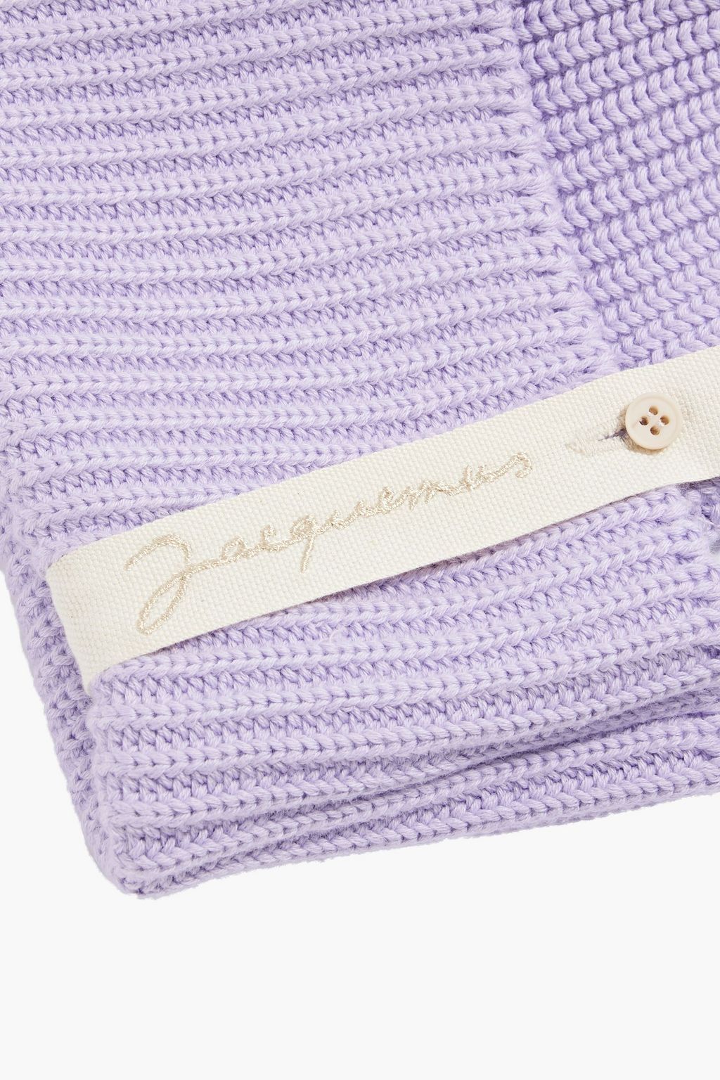 JACQUEMUS Pipa ribbed cotton beanie