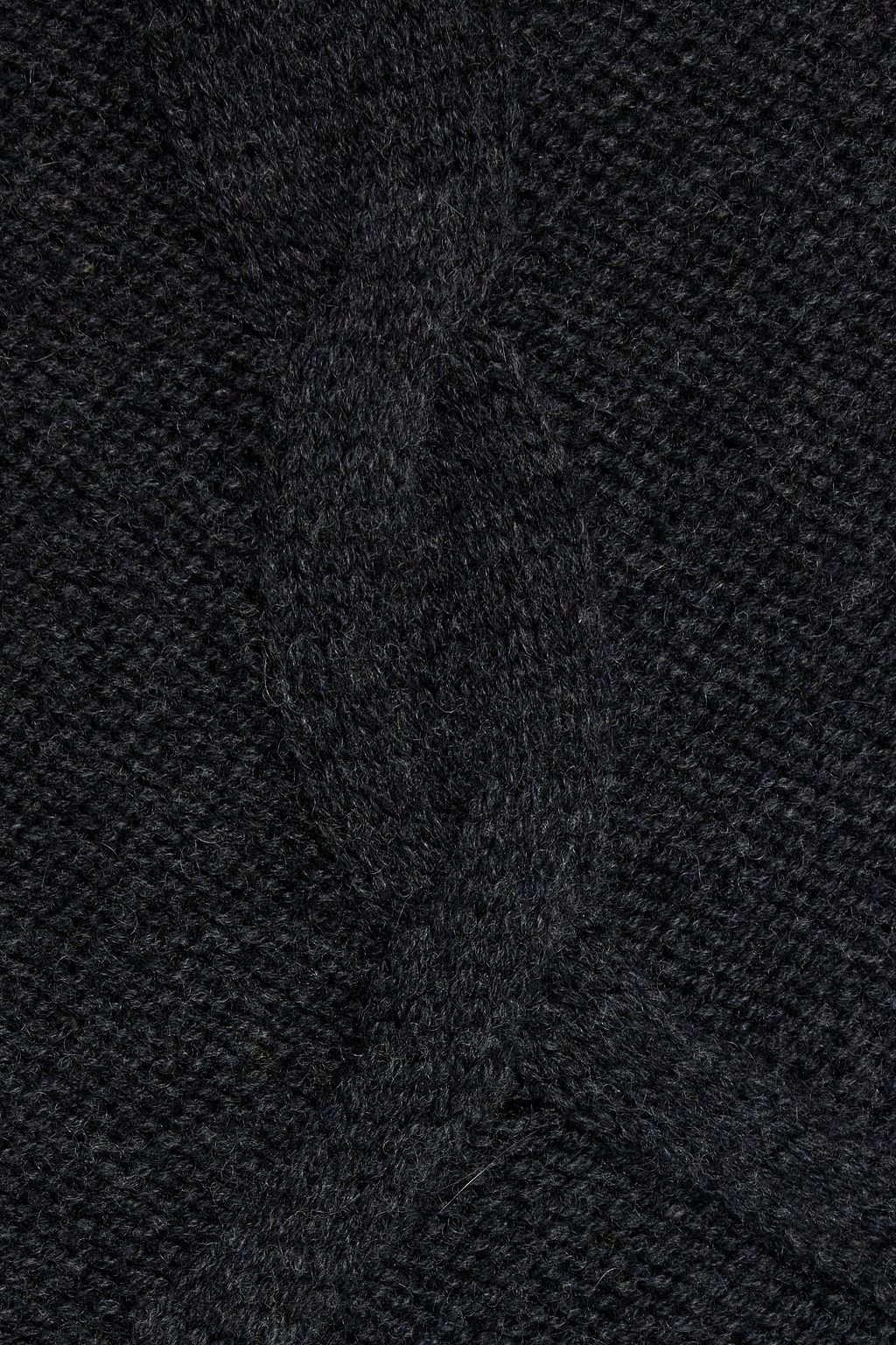 NAADAM Cable-knit wool and cashmere-blend mini dress