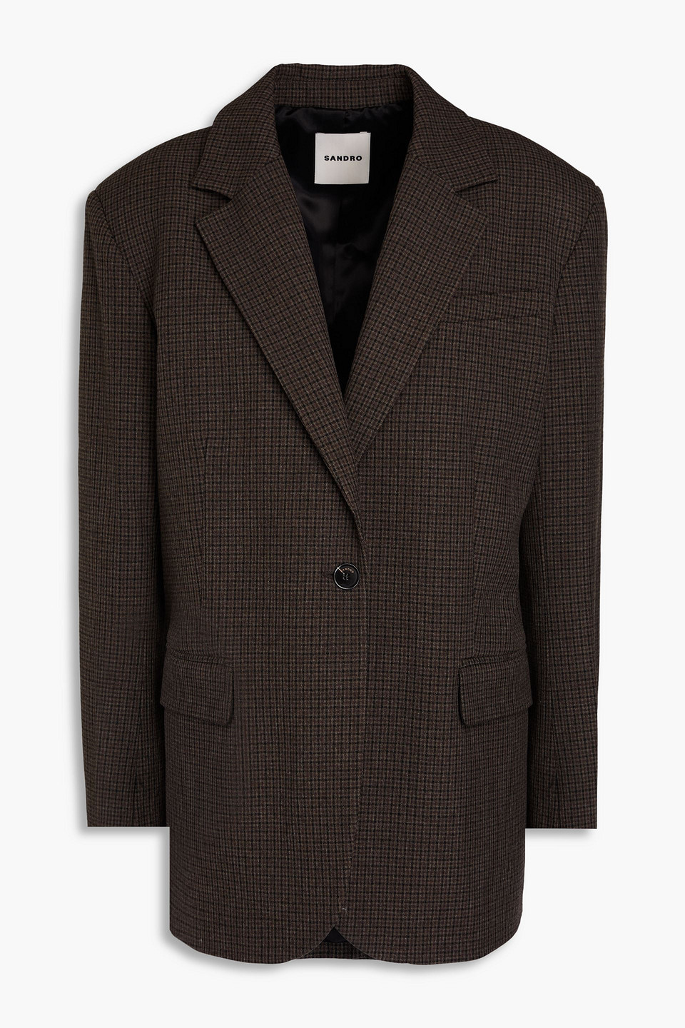 Gingham jacquard blazer