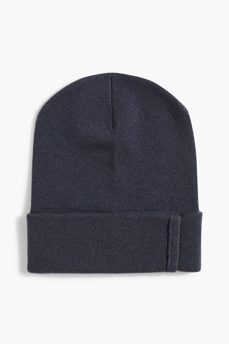 Brunello Cucinelli Bead-embellished Cashmere Beanie In Storm Blue