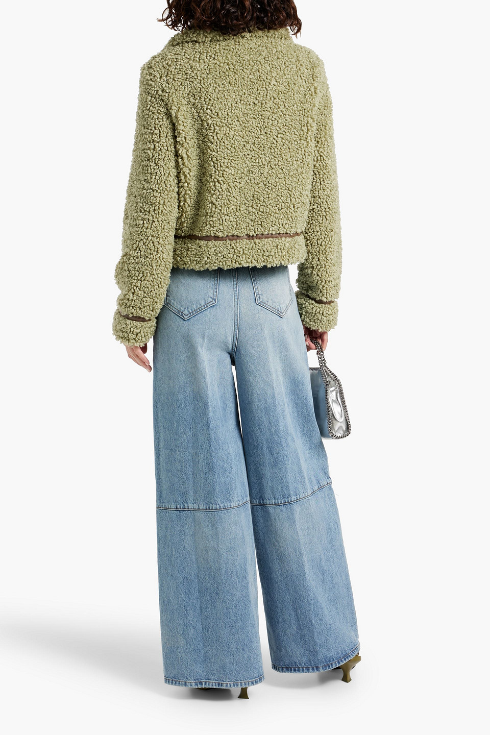 STAND STUDIO AUDREY FAUX SHEARLING JACKET