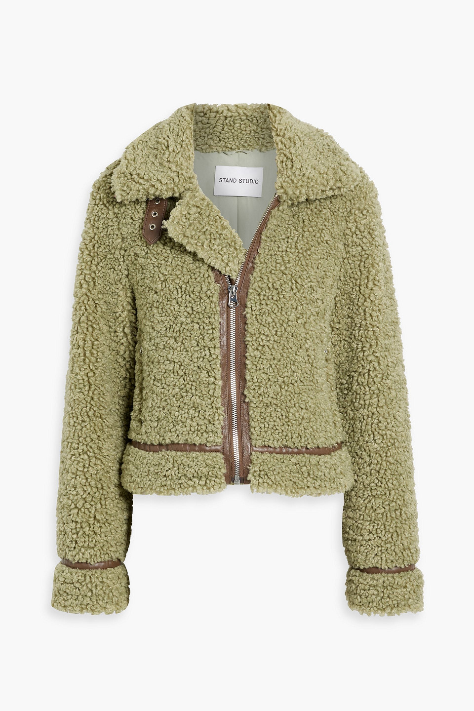 STAND STUDIO AUDREY FAUX SHEARLING JACKET