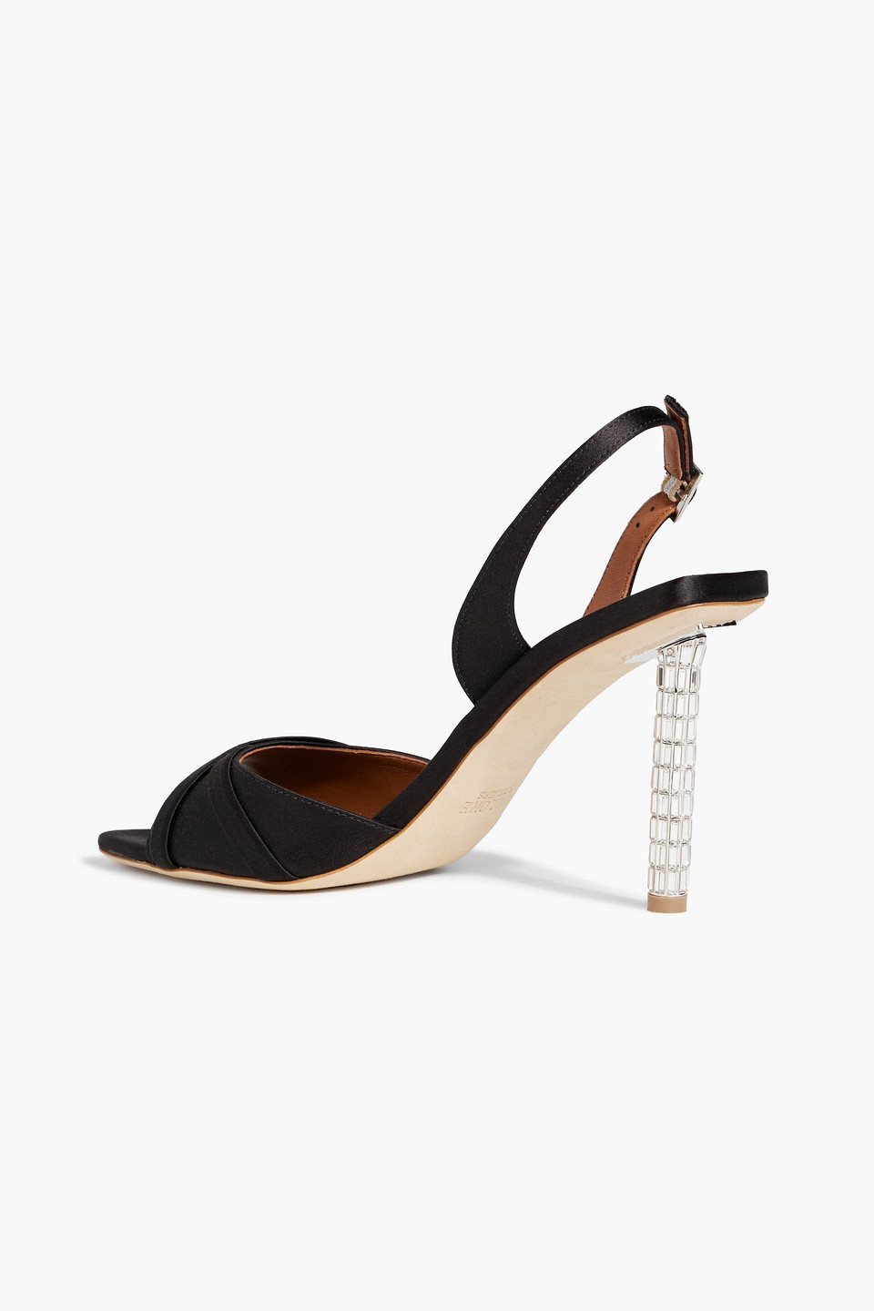 Malone Souliers Joss Womens Leather High Heel Slingback Heels In Black