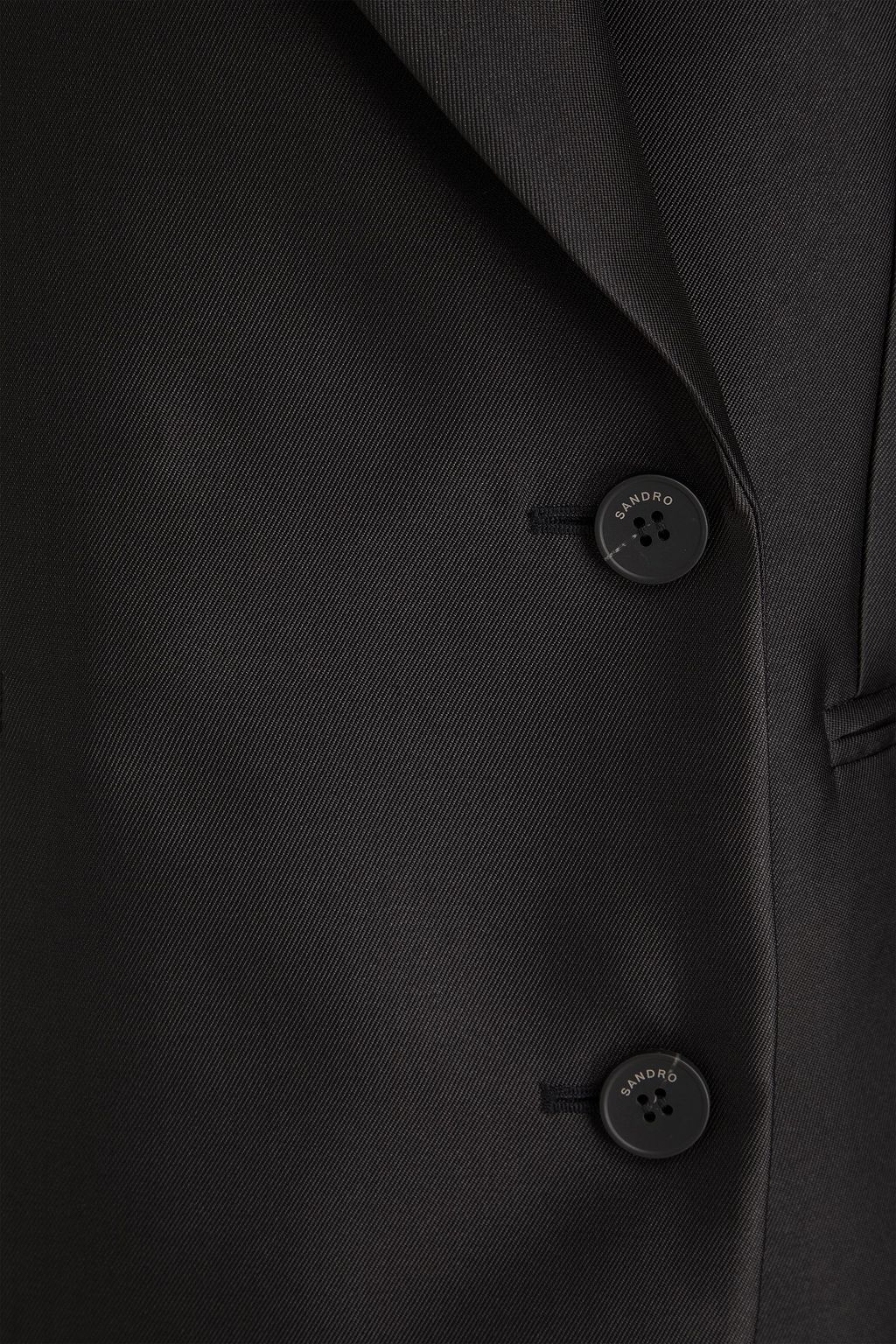 SANDRO Satin-twill blazer