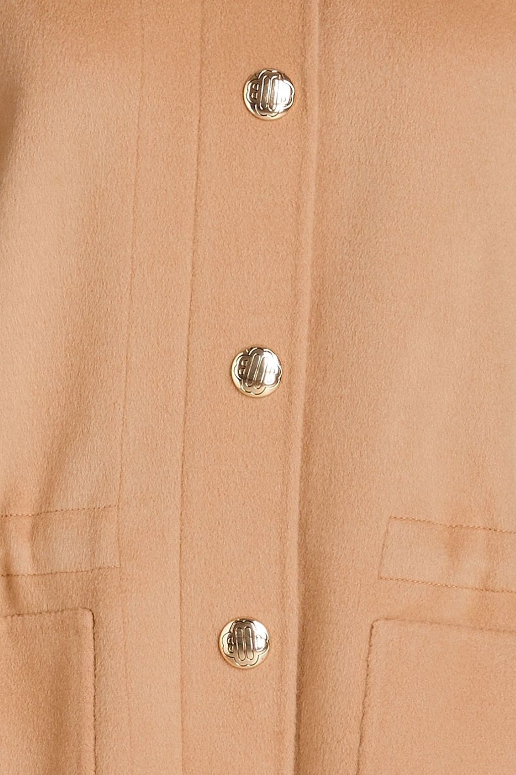 MAJE Wool-blend felt hooded coat