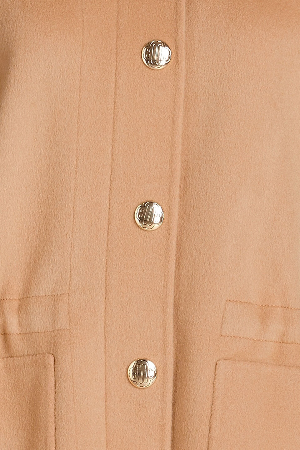 MAJE WOOL-BLEND FELT HOODED COAT