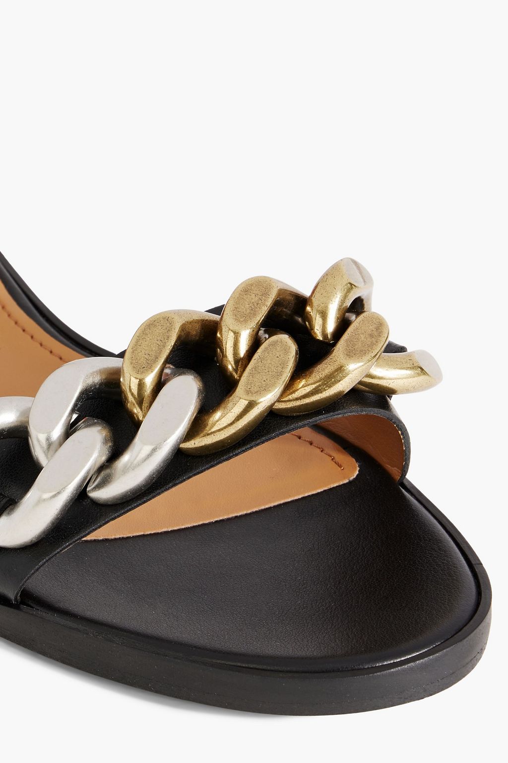 STELLA MCCARTNEY Falabella chain-embellished faux leather sandals