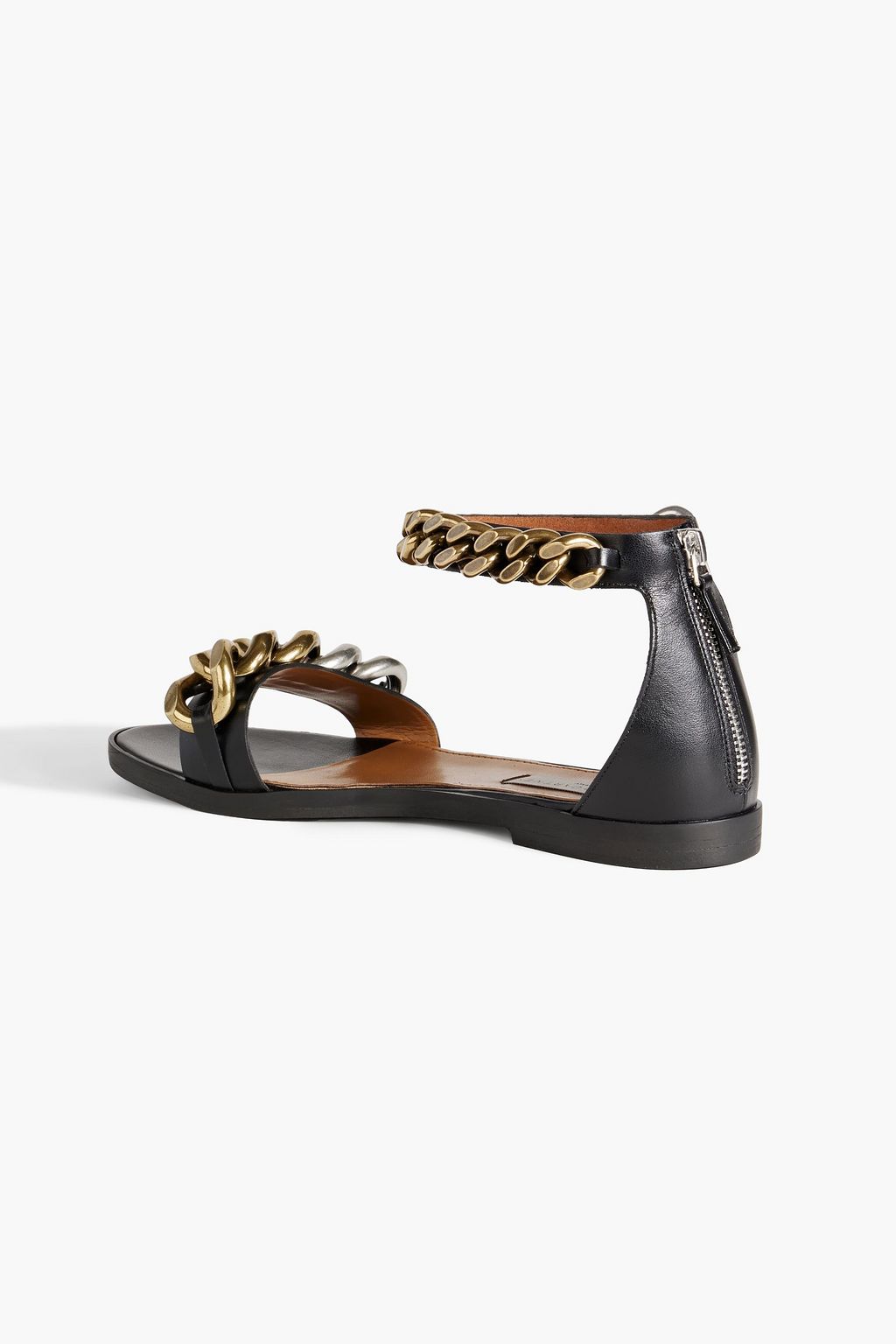 STELLA MCCARTNEY Falabella chain-embellished faux leather sandals