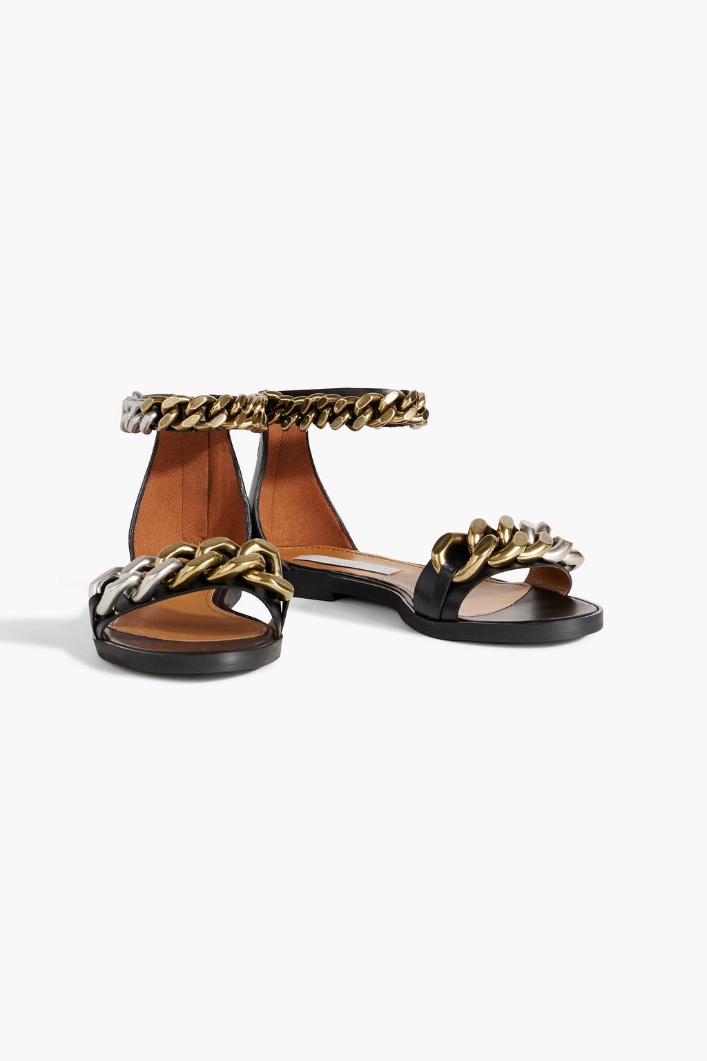 STELLA MCCARTNEY Falabella chain-embellished faux leather sandals