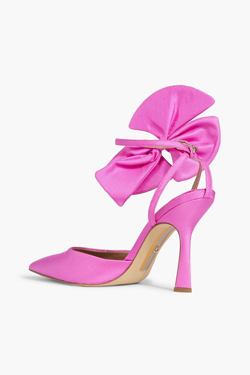 SAM EDELMAN Halie bow-detailed taffeta pumps