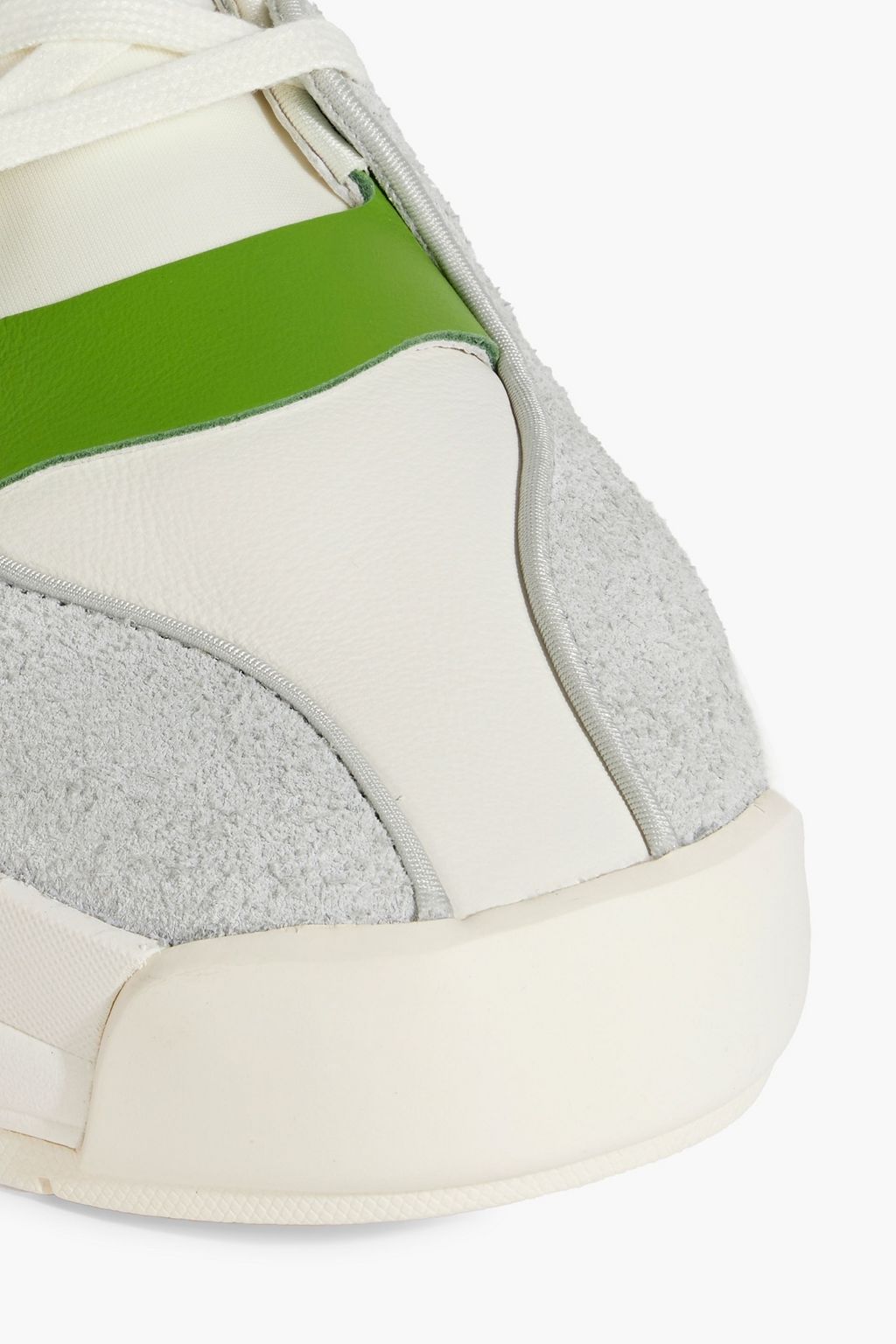 Y-3 Rivalry neoprene, suede and leather sneakers | THE OUTNET