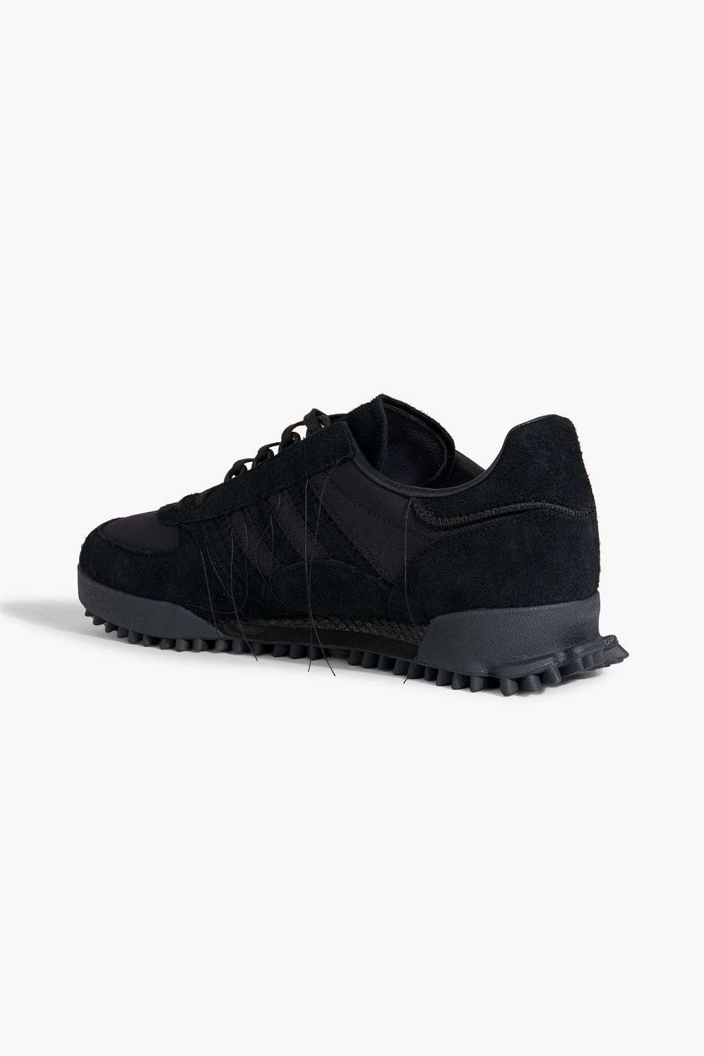 Y-3 Marathon TR shell, suede and leather sneakers