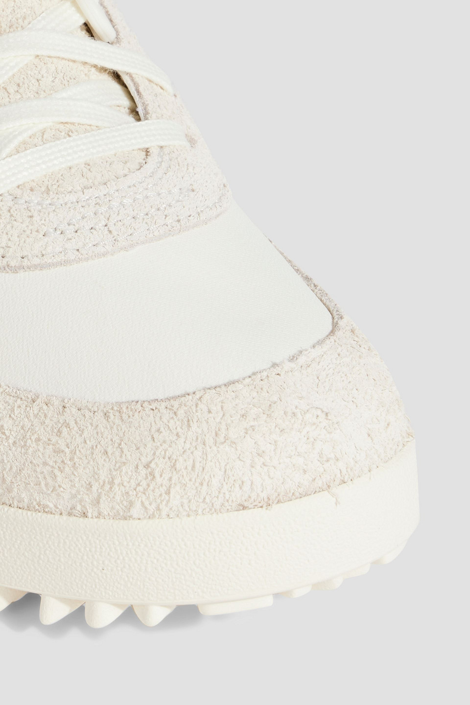 Shop Y-3 Marathon Tr Shell, Suede And Leather Sneakers In Off-white