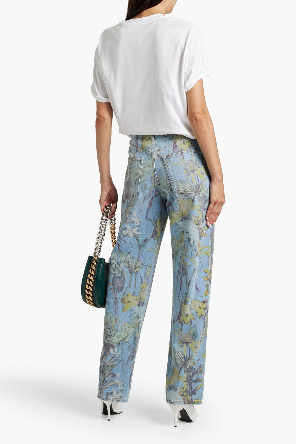 人気商品の中古品・新品・未使用品 Floral-print MCCARTNEY STELLA high-rise jeans straight-leg パンツ