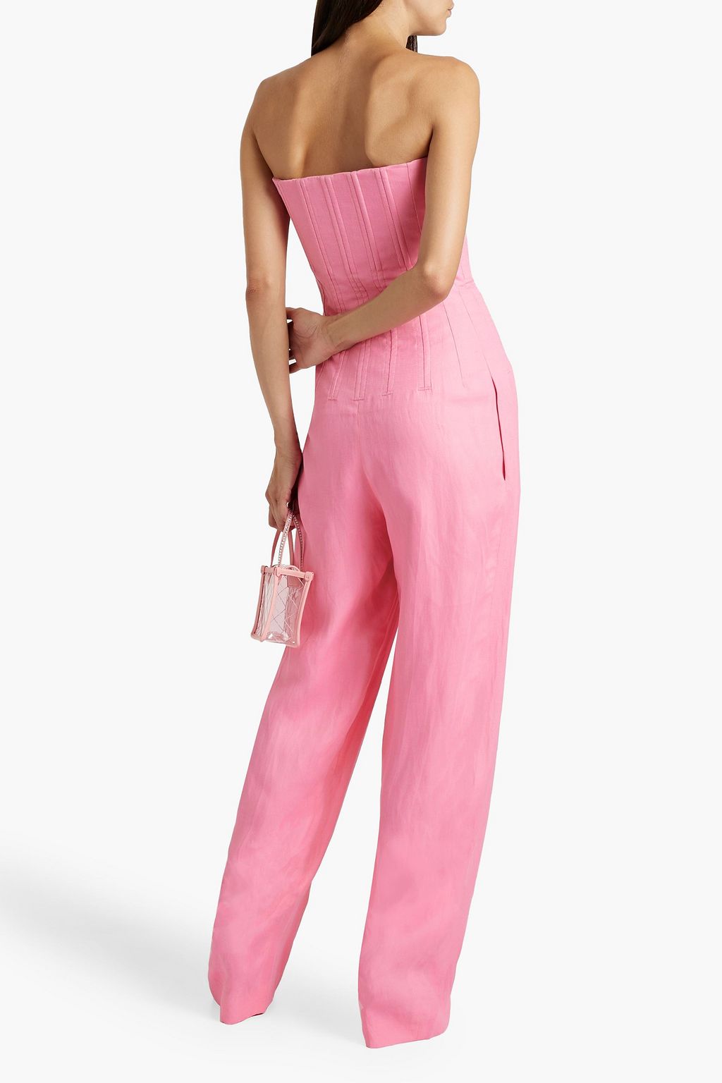 STELLA MCCARTNEY Strapless twill jumpsuit